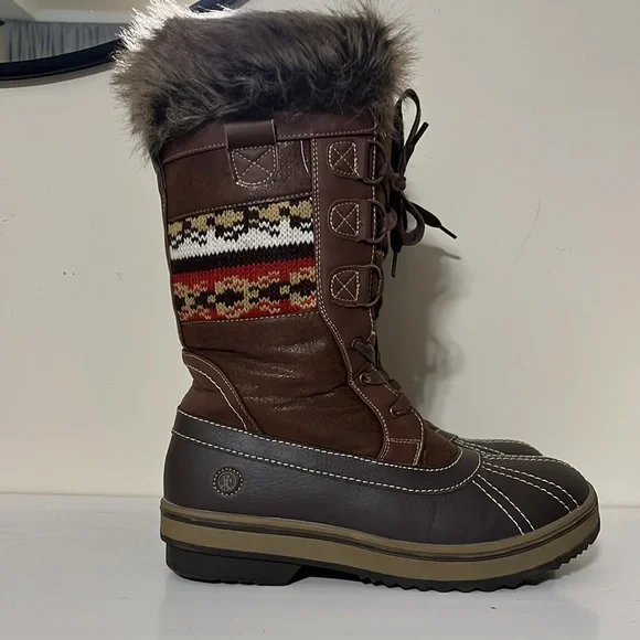 Northside Bishop Tan Nordic Winter Boots Size 9 - Picture 3 of 9